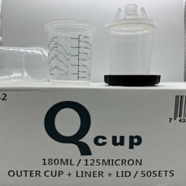 Wisselbekersysteem 180ml – Compleet met Deksel en Filter