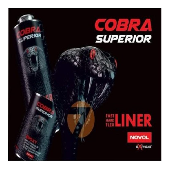 COBRA Bedliner Zwart Set- 0.8 L. COBRA Bedliner Zwart Set- 0.8 L.