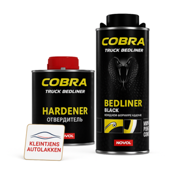 COBRA Bedliner Zwart Set- 0.8 L.