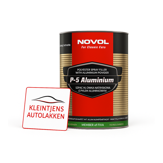 NOVOL For Classic Cars – P-S Aluminium Sprayplamuur 1,2 kg NOVOL For Classic Cars – P-S Aluminium Sprayplamuur 1,2 kg