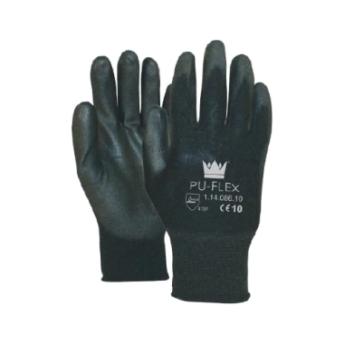 Werkhandschoenen PU-Flex Zwart – Maat 11