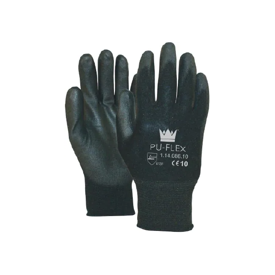 Werkhandschoenen PU-Flex Zwart – Maat 11 Werkhandschoenen PU-Flex Zwart – Maat 11