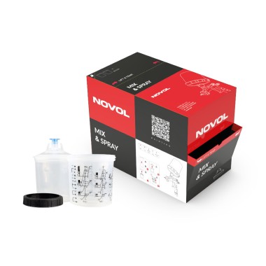 Novol Mix en Spray 400ml - verfbekersysteem