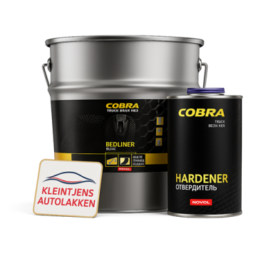 Novol COBRA Bedliner Set Zwart 3L + 1L Verharder – Sterke Bescherming