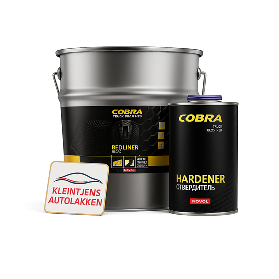 Novol COBRA Bedliner Set Zwart 3L + 1L Verharder – Sterke Bescherming
