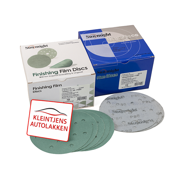 SUNMIGHT Schuurschijven P500 – 150mm Film, 100 stuks SUNMIGHT Schuurschijven P500 – 150mm Film, 100 stuks