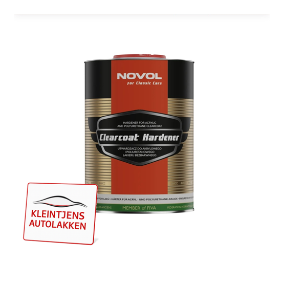 Novol For Classic Cars Clear Coat Hardener – Verharder voor Blanke Lak - 0,84 L Novol For Classic Cars Clear Coat Hardener – Verharder voor Blanke Lak - 0,84 L