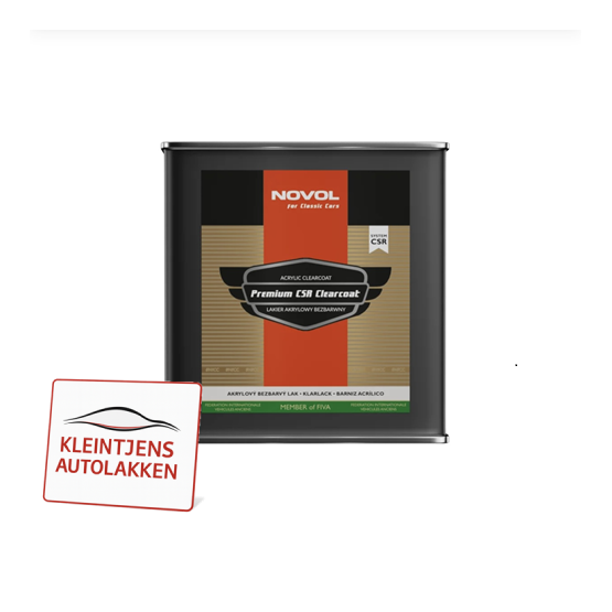 Novol For Classic Cars CRS Clear Coat – 2K Blanke Lak voor Klassieke Auto’s  2,5L Novol For Classic Cars CRS Clear Coat – 2K Blanke Lak voor Klassieke Auto’s  2,5L