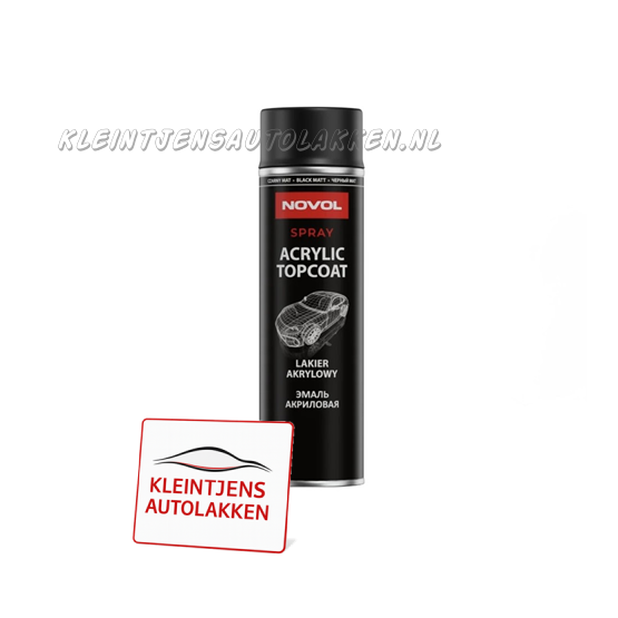 Novol Acryl Topcoat Zwart Matt 500ml. Novol Acryl Topcoat Zwart Matt 500ml.