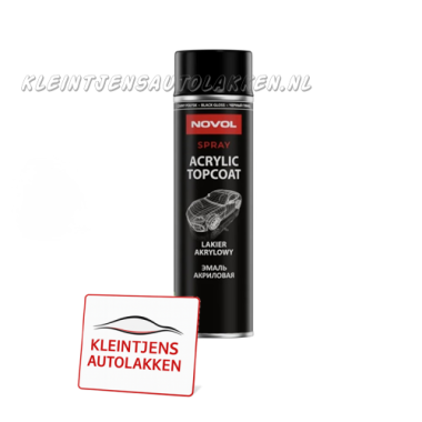 Acrylic Topcoat Spray Zwart Hoogglans – 1K Acryl Aflak Spuitbus