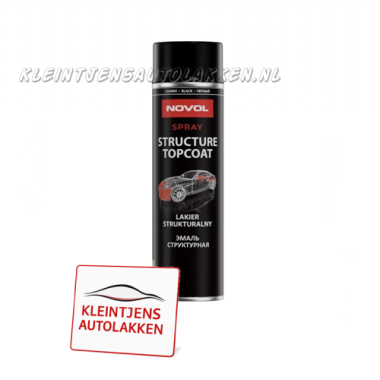Novol Structuur Spray Zwart 500ml.