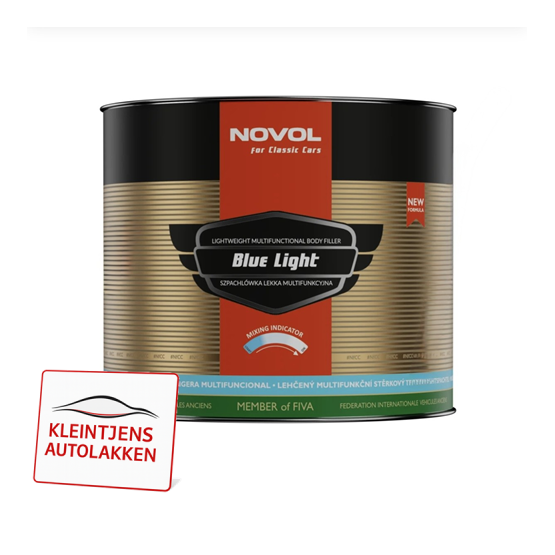NOVOL For Classic Cars Blue Light – Lichtgewicht Plamuur voor Oldtimers en Classic Cars 1,2KG.