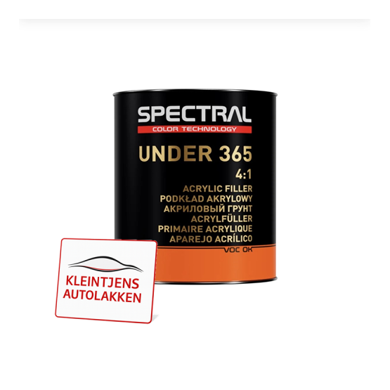 Spectral UNDER 365 P5 - Zwart 4+1  /  2,8 Liter