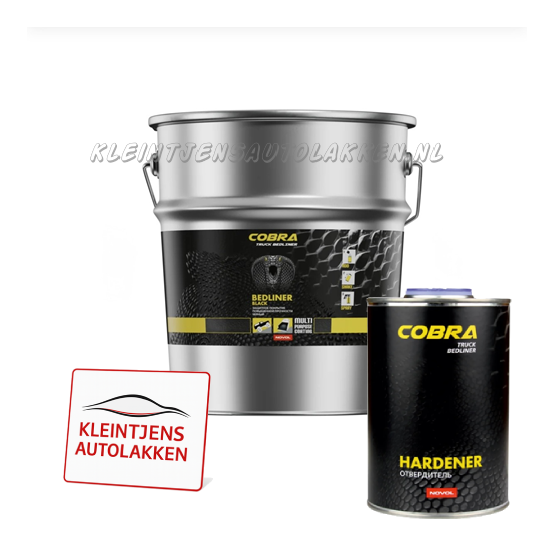 COBRA Bedliner Zwart Set- 0.8 L.