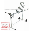 Draaistandaard 6-Arms – Spuitstandaard met Wielen