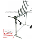 Draaistandaard 6-Arms – Spuitstandaard met Wielen