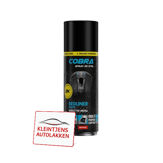 Novol COBRA SPRAY 2K DTM – 2K Getextureerde Bedliner Spray