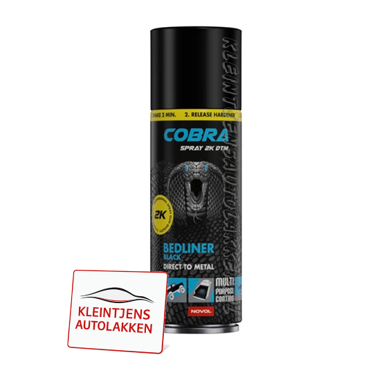Novol COBRA SPRAY 2K DTM – 2K Getextureerde Bedliner Spray