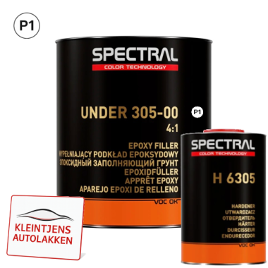 Spectral UNDER 305-00 P1 - Set Epoxy Primer/Filler Wit 2,8L + Verharder 0,7L