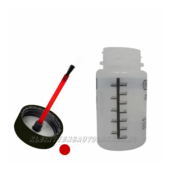 Kunststof Monsterflesje 60 ml – Met Kwastje en Mengkogeltje