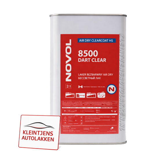 NOVOL 8500 DART CLEAR 5L – Sneldrogende 2K Hoogglans Blanke Lak