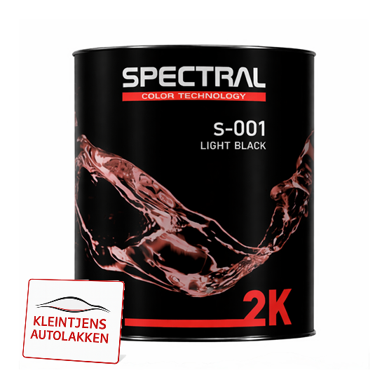 SPECTRAL 2K Mengkleur   S-001 LIGHT BLACK  3,5L