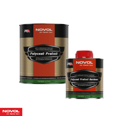 NOVOL For Classic Cars Polycoat Protect + Hardener Set – 1,2 L 2K Anti-Corrosie Coating voor Klassieke Auto's