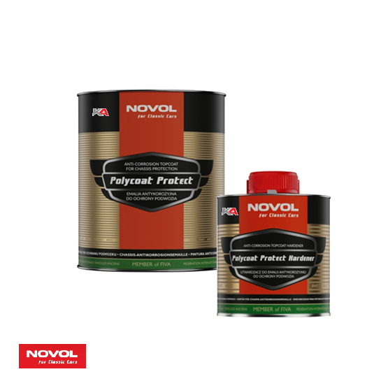 NOVOL For Classic Cars Polycoat Protect + Hardener Set – 1,2 L 2K Anti-Corrosie Coating voor Klassieke Auto's