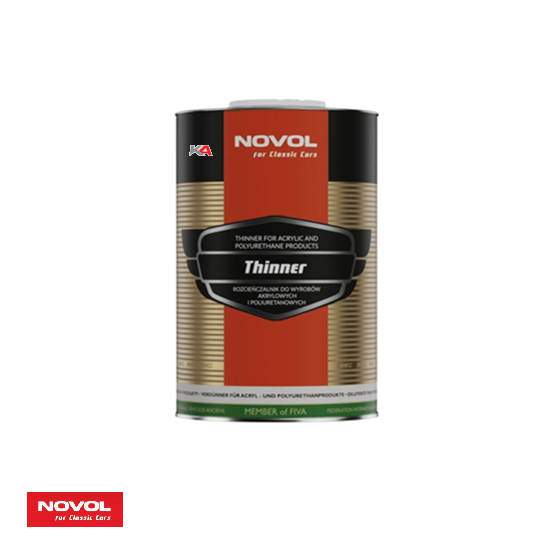 NOVOL For Classic Cars Thinner – 1 L Professionele Verdunner voor Autolak en Spuitwerk