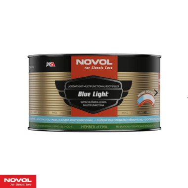 NOVOL For Classic Cars Blue Light – 1,2 kg Lichtgewicht Multifunctionele Plamuur voor Klassieke Auto's