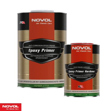NOVOL For Classic Cars Epoxy Primer + Hardener Set – 1,34 L 2K Epoxy Primer voor Klassieke Auto's