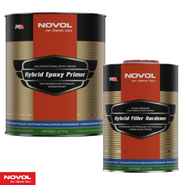 NOVOL For Classic Cars Hybrid Epoxy Primer + Filler Hardener Set – 3,5 L 2K Hybrid Epoxy Primer voor Klassieke Auto's