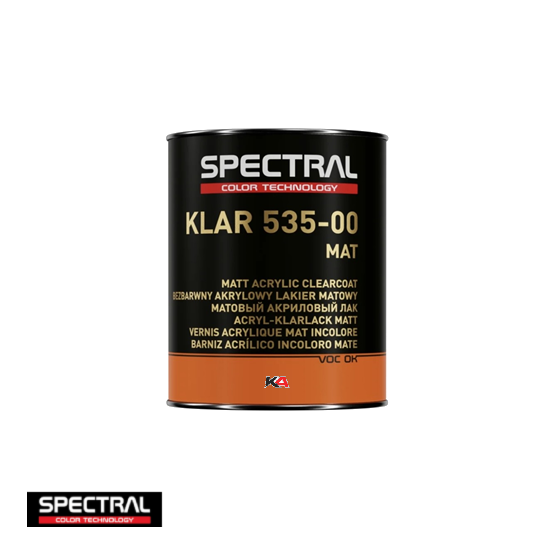 Spectral KLAR 535-00 – 1 L Matte 2K SR Blanke Lak voor Autoschadeherstel