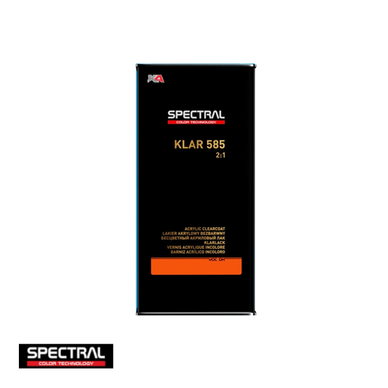Spectral KLAR 585 – 5 L Universele 2K VHS Hoogglans Blanke Lak voor Autoschadeherstel