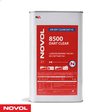 NOVOL 8500 DART CLEAR – 5 L Air Dry 2K Hoogglans Blanke Lak voor Autoschadeherstel