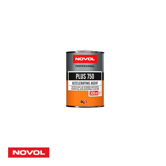 NOVOL PLUS 750 – 300 ml Professionele Versneller voor 2K Acryl- en PU Lakken