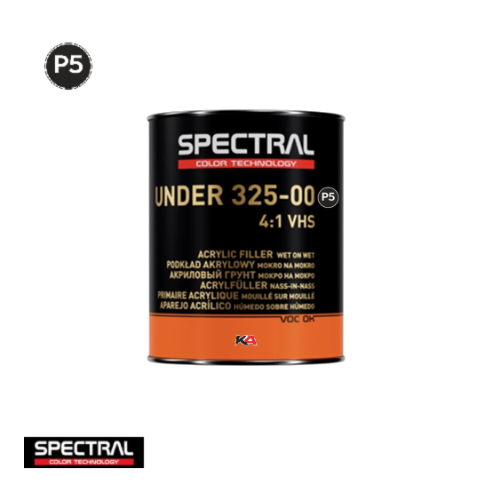 Spectral UNDER 325-00 VHS Zwart 1L – 4:1 Primer Filler voor Autoherstel