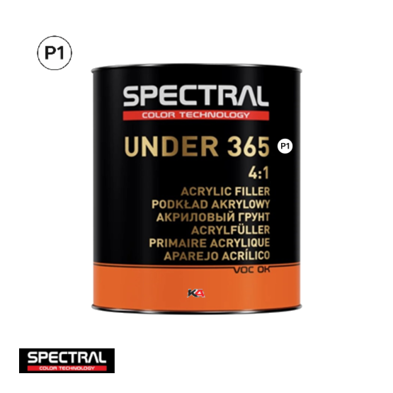 Spectral UNDER 365 P1 Wit 2,8L – 4:1 Primer Filler voor Autoherstel