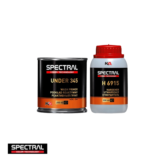 Spectral UNDER 345 Wash Primer + H6915 Set – 2K Wash Primer voor Optimale Corrosiebescherming