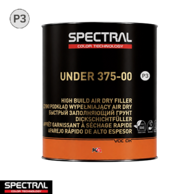 Spectral UNDER 375-00 P3 AIRDRY Grijs 2,8L – 4:1 Sneldrogende Primer Filler voor Autoherstel