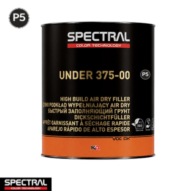 Spectral UNDER 375-00 P5 AIRDRY Zwart 2,8L – 4:1 Sneldrogende Primer Filler voor Autoherstel