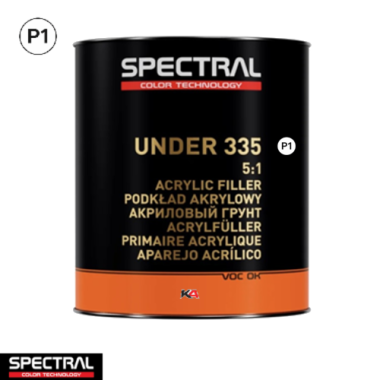 Spectral UNDER 335 P1 Wit 3,5L – Universele 2K Acrylaat Primer voor Autoherstel