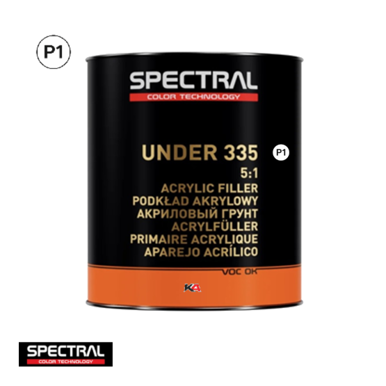 Spectral UNDER 335 P1 Wit 3,5L – Universele 2K Acrylaat Primer voor Autoherstel