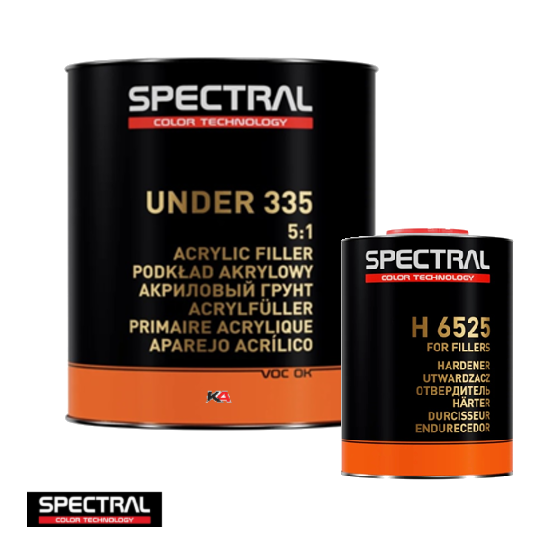 Spectral UNDER 335 P1 Wit 3,5L – 2K 5:1 Universele Acryl Primer voor Autoherstel