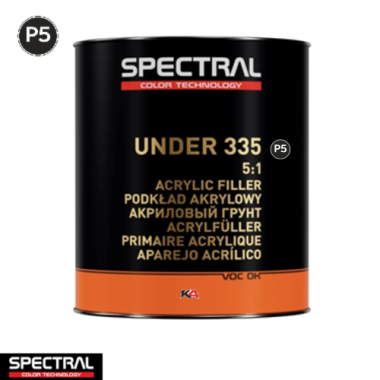 Spectral UNDER 335 P5 Zwart 3,5L – Universele 2K Acrylaat Primer voor Autoherstel