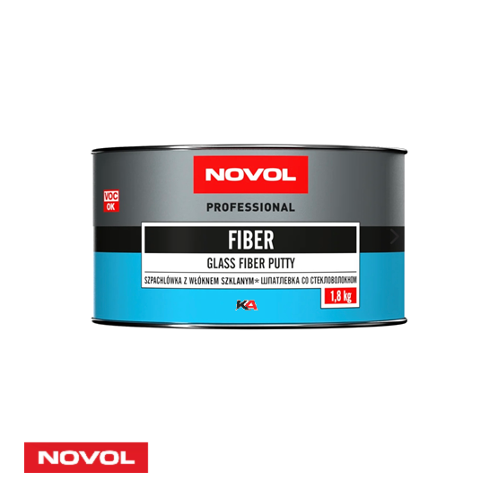 NOVOL Fiber Professional Plamuur – Vezelversterkte Plamuur voor Autoherstel en Carrosserieherstel