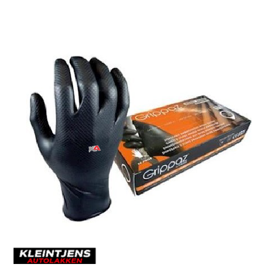 OXXA X-Grippaz Pro 44-550 Maat 9/L – Zwarte Nitril Werkhandschoenen (50 Stuks)