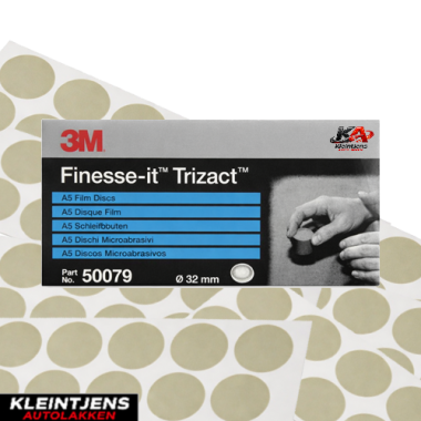 3M 50079 Finesse-it Trizact Polijstschijfjes Ø35mm – Voor Lakcorrectie en Spot Repai