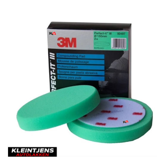 3M Perfect-It Groene Polijstpad 50487 150mm – Voor Polijsten en Lakcorrectie