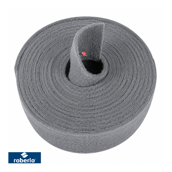 Roberlo ROBBRITE Vliesrol Grijs 115mm x 10m – Voor Matteren en Oppervlaktevoorbereiding
